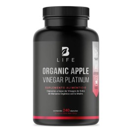Vinagre De Manzana Orgánico De 240 Cápsulas. Apple Platinum B Life