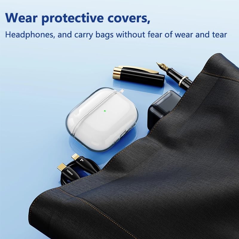 Lemxiee Transparent TPU Case for AirPods Pro 3 Case