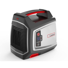 Lasko Elite Collection 1500-Watt Electric Ceramic Utility Space Heater with Timer for Garages, Basements, Workshops and More, CU12510, Silver/Black, Medium