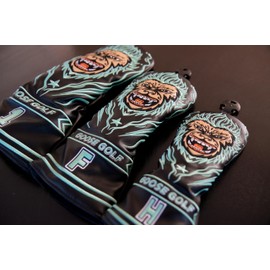 Golf Club Cover for Driver Wood and Hybrid - Compatible with All Brands, Elastic Closure (Gorilla, Wood)