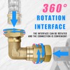 CXCESNS Garden Hose Elbow Connector 3/4 Inch GHT Thickening Solid