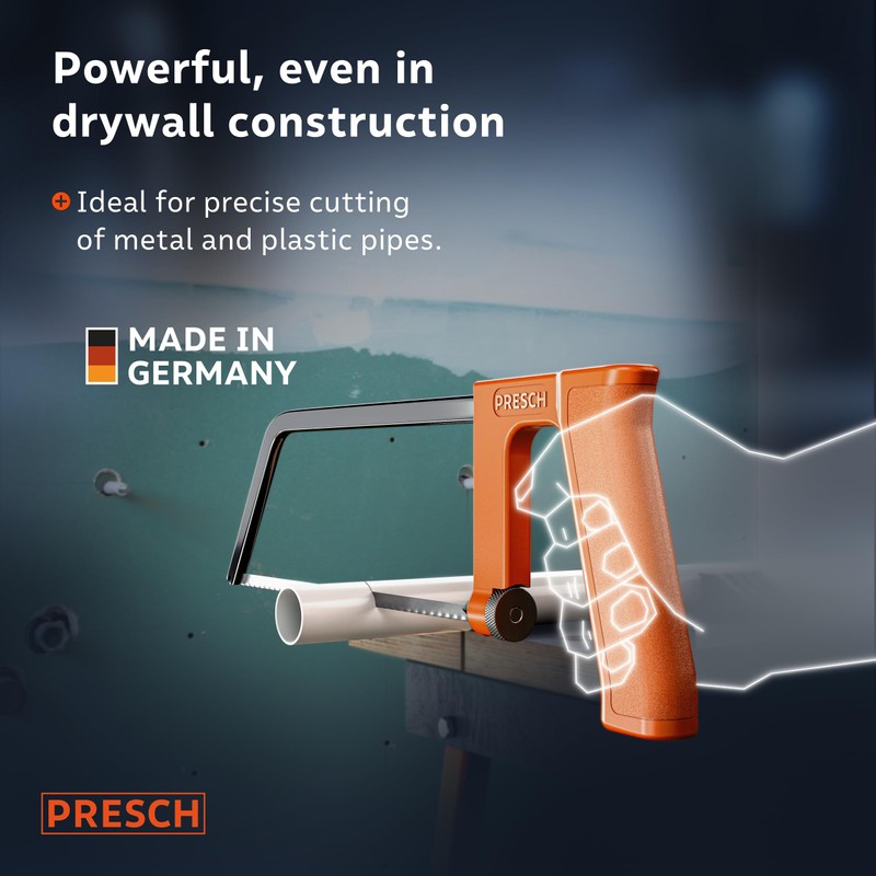 Presch Junior Hacksaw 200mm - with Universal Saw Blade for