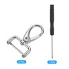 sourcing map 2Pcs Swivel Clasps Hook, 25mm(1 Inch) D Ring