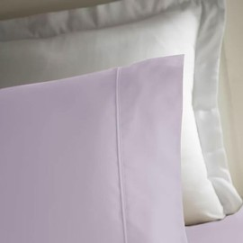 TRP 4 Piece Warm & Cozy Deep Pocket Bed Sheets Set Queen Size Fully Elasticized Fitted Sheet | Pretty Lavender Lilac Color All Seasons Hotel Bedding Soft Plush Luxury Feel Fade Resistant