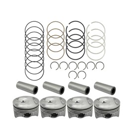 UINIEBOOM STD Engine Piston & Ring Set, 234102G450 230402G410 Replacement Piston & Pin & Piston Ring Compatible with Genesis G70/with Hyundai Sonata Santa Fe Sport/with Kia Optima Sorento 2.0L Turbo