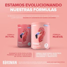 Birdman Fitmingo Proteína Vegana | Potenciadores de Colágeno, Inositol y Ácido Hialurónico | Vitamina D3, Zinc | Enzimas Digestivas | Sabor Blueberry 