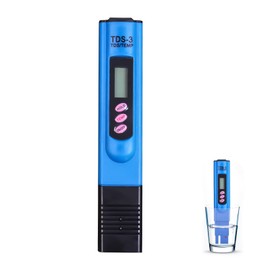 TDS Meter Digital Water Tester, 0-9990 PPM Water Tester Pen Checker, 2% Accuracy LCD Display, One Touch Auto Calibration, Portable for Household Drinking Water Swimming Pools Aquaculture Aquariums