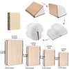 LOVUMMOR Foldable Book Lamp - Wooden Paper LED Mood Light,