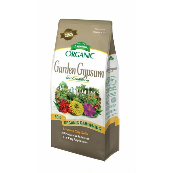 Espoma GG36 Garden Organic Gypsum Soil Conditioner/Fertilizer, 36-Pound