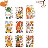Fall Gnome Window Clings Fall Window Clings for Glass Autumn