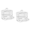 naissant [Set of 2] Transparent Acrylic Accessories Cotton Swab Case