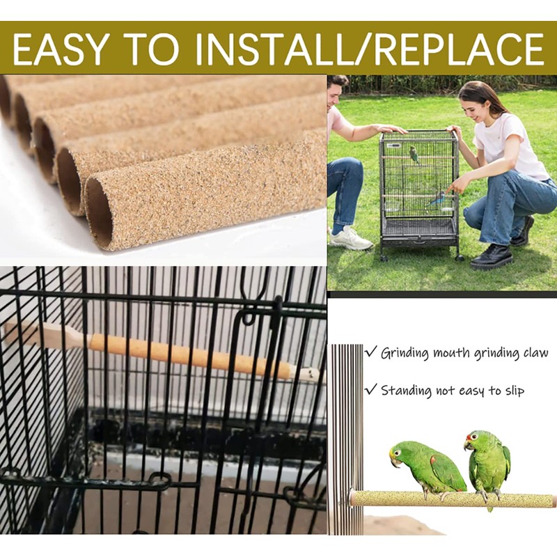 20Pcs Sand Perch Covers for Bird - Bird Perchs Covers
