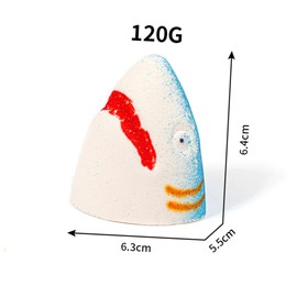 KOMBIUDA 3pcs Natural Bath Bubble Bathing Experience with Fun Shark Design Moisturizing Skin Cleansing for Relaxing Baths