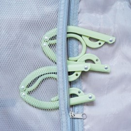 10 Pcs Travel Hangers Foldable Portable Plastic Hangers Folding Clothes Hangers Space Saving Clothes Hangers for Cruise Ship Business Trip Travel (green)