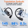 Language Translator Headphones Real Time,AI Translation Earbuds,144-Language Wireless Ear Buds