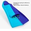2pcs Swim Fins 2 Colour Blue Silicone Anti Slip Swimming