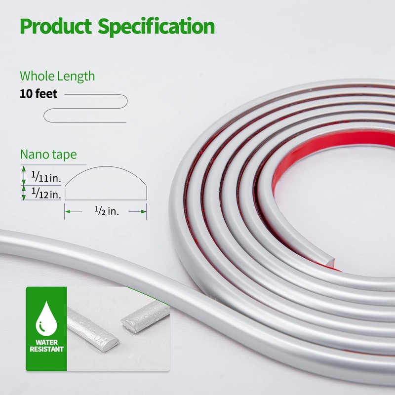 LONGKING 10 ft Peel and Stick Trim, Molding Trim for