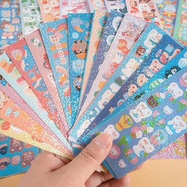 200pcs/pack Cute Cartoon Patterns Sticker, Multipurpose Self Adhesive Stickers for DIY Craft, Decoration, Hand Account