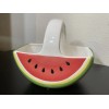 Teleflora Ceramic Planter Basket Bowl Watermelon Design 8.5”L x 6"W