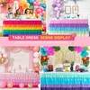 Pufogu 6ft Mermaid Tutu Table Skirt, Tutu Ruffled Tablecloth for