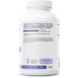 Osavi Glycine 1000mg – 120 Vegan Capsules | High–Potency Glycine for Cognitive & Sleep Support