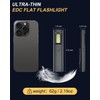 Yuspakone Rechargeable Flat EDC Flashlight - 600 Lumens White Light,