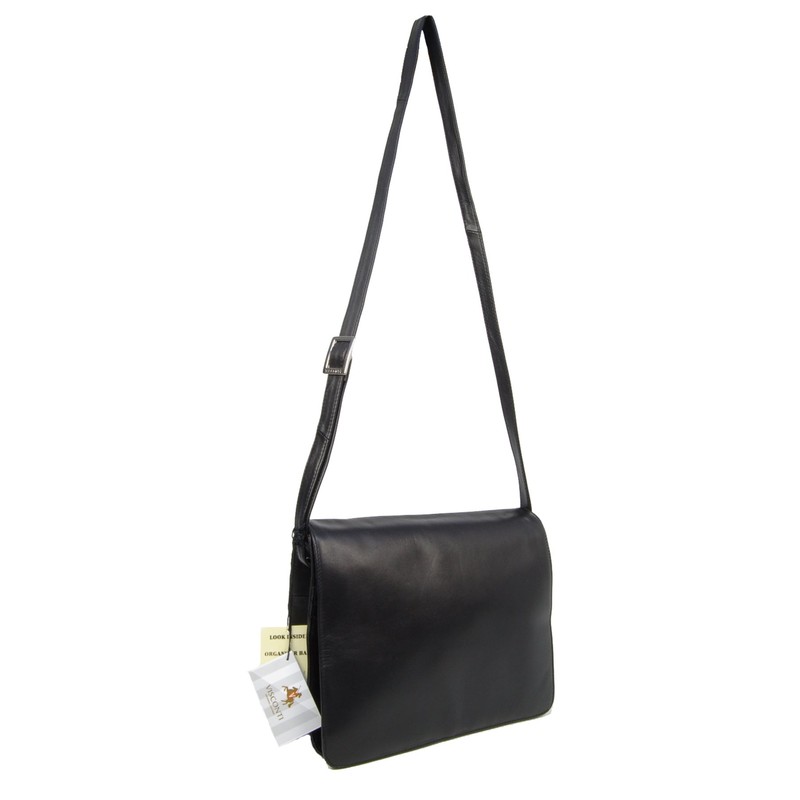 VISCONTI - Women's Medium Leather Cross Body Bag - Office