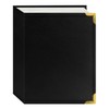 Pioneer Photo Albums 100-Pocket Black Sewn Leatherette Cover with Brass