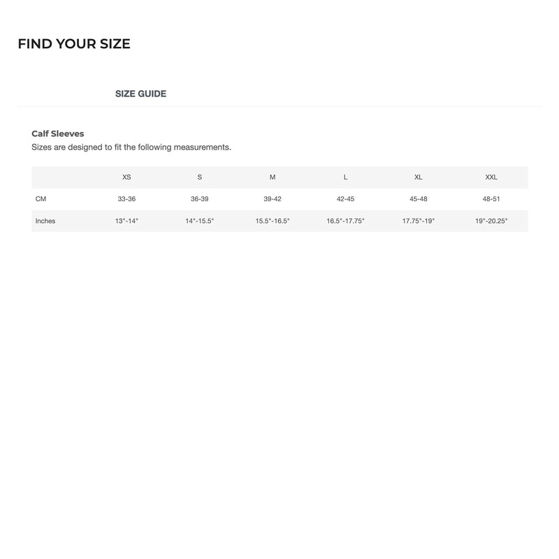 DFND Unisex Active Ax Compression Calf Sleeve - Black -