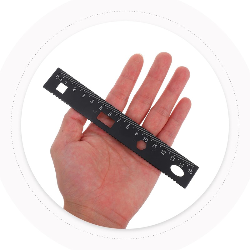 rosenice Aluminum Triangle Scale Ruler Set of 2 Triangular Protractor