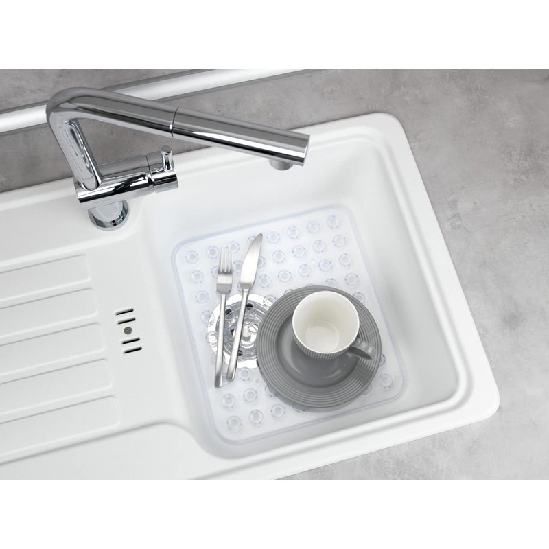 Wenko Sink Insert Crystal Square Sink Mat