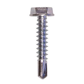 U-Turn Fasteners Self Drilling Screws for Metal - #14 x 1 Hex Washer Head Self Drilling Screws, Self Tapping Sheet Metal Tek Screws, 410 SS | (Pack of 50)