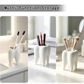 6 Pack Ceramic Tooth Planter