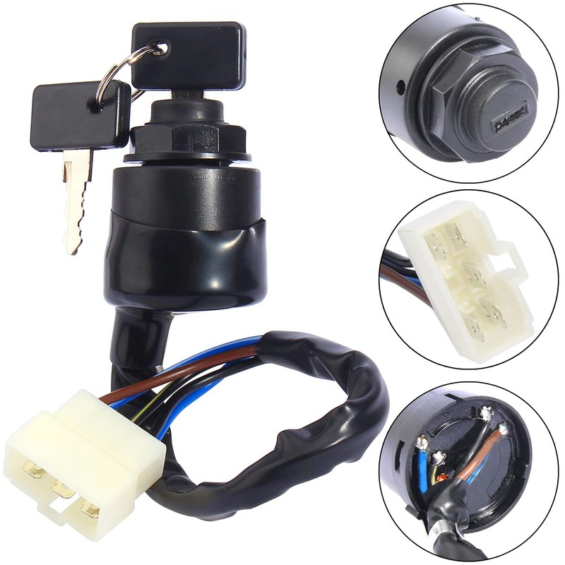 LIYYDS Ignition Key Switch Compatible with EZGO Kawasaki Mule 600