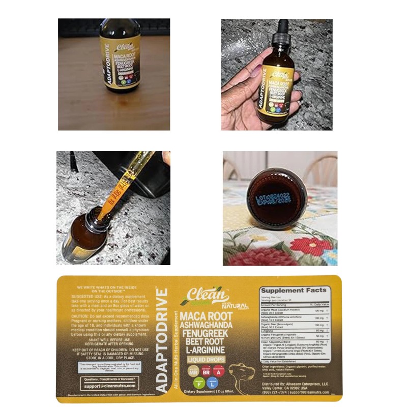 No Brand Clean Nutra Organic Maca Root Drops | Immune,Gut