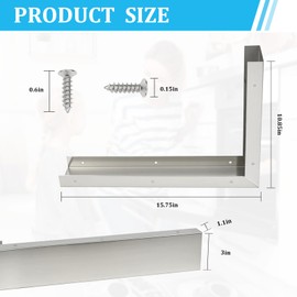 8171339 Microwave Filler Kit 15.75 L x 10.9 W x 3 H Gap Cover for Over-the-Range Ovens Anti-Rust & Durable Replaces Whirlpool GE LG Microwave Trim Kit
