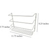 Evelots Wrap/Pan Organizer Rack-Door/Wall Mount-Plastic/Foil Paper-Metal-Set/2