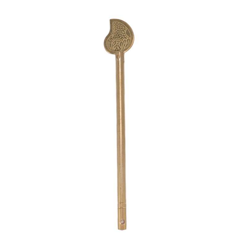 3PCS Cabinet Key Latch Leaf Shaped Cabinet Locking Pin Brass