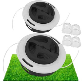(2pc) FS90 FS91 C26-2 Trimmer Head 4002 710 2169 Fits Stihl FS55, FS56RC, FS70, FS80, FS85, FS87, FS90, FS91, FS100, FS111, FS130 Brushucutters Bump Feed Weed Eater with 4 Primer Bulbs 4226 121 2700