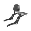 PIKPOP Motorcycle Detachable Sissy Bar Rear Passenger Backrest with Rear