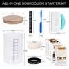 34oz Sourdough Starter Kit,Large Capacity Glass Sourdough Starter Jar, Reusable