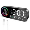 Vinabo Digital Alarm Clock with 7 Color Night Light, 4