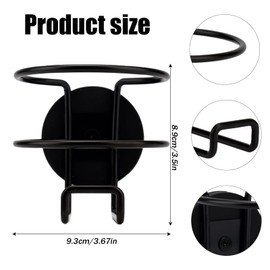 2pcs Magnetic Cup Holder Heavy Duty, Iron Portable Drink Holder Caddy Magnet Bottle Mounts for Car Truck Tractor Bus Refrigerator Treadmill & Metal Surfaces