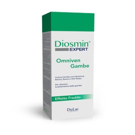 Diosmin Expert - Omniven Legs - Refreshing Gel Cream for heavy legs - Stimulates circulation - with Diosmin, Escin, Ruscus, Red Vine and Horse Chestnut - COLD EFFECT - 150ml