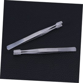 WHAMVOX Stainless Steel Stamp Tweezer Portable Nipper for Easy False Eyelash Application Durable and Practical Design for Everyday Use Sleek Silver Color