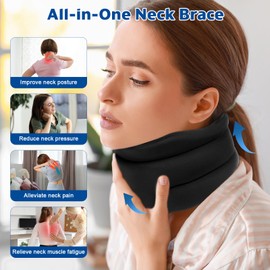 Starvortex Neck Support for Neck Pain, 360° Neck Brace with All-Round Support, Breathable Foam Neck Support, Adjustable Neck Brace for Sleep Pain and Pressure