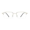 LJCZKA Blue Light Filter Glasses Half Frame Rectangular Men Glasses