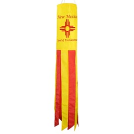 In the Breeze New Mexico 40" Windsock, Outdoor State Flag Windsock, 5204