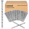 Tandefio 2 Pounds Hardened Flooring Nails 304 Stainless Steel 2-1/4
