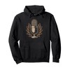 Vintage Microphone Music Lover Pullover Hoodie